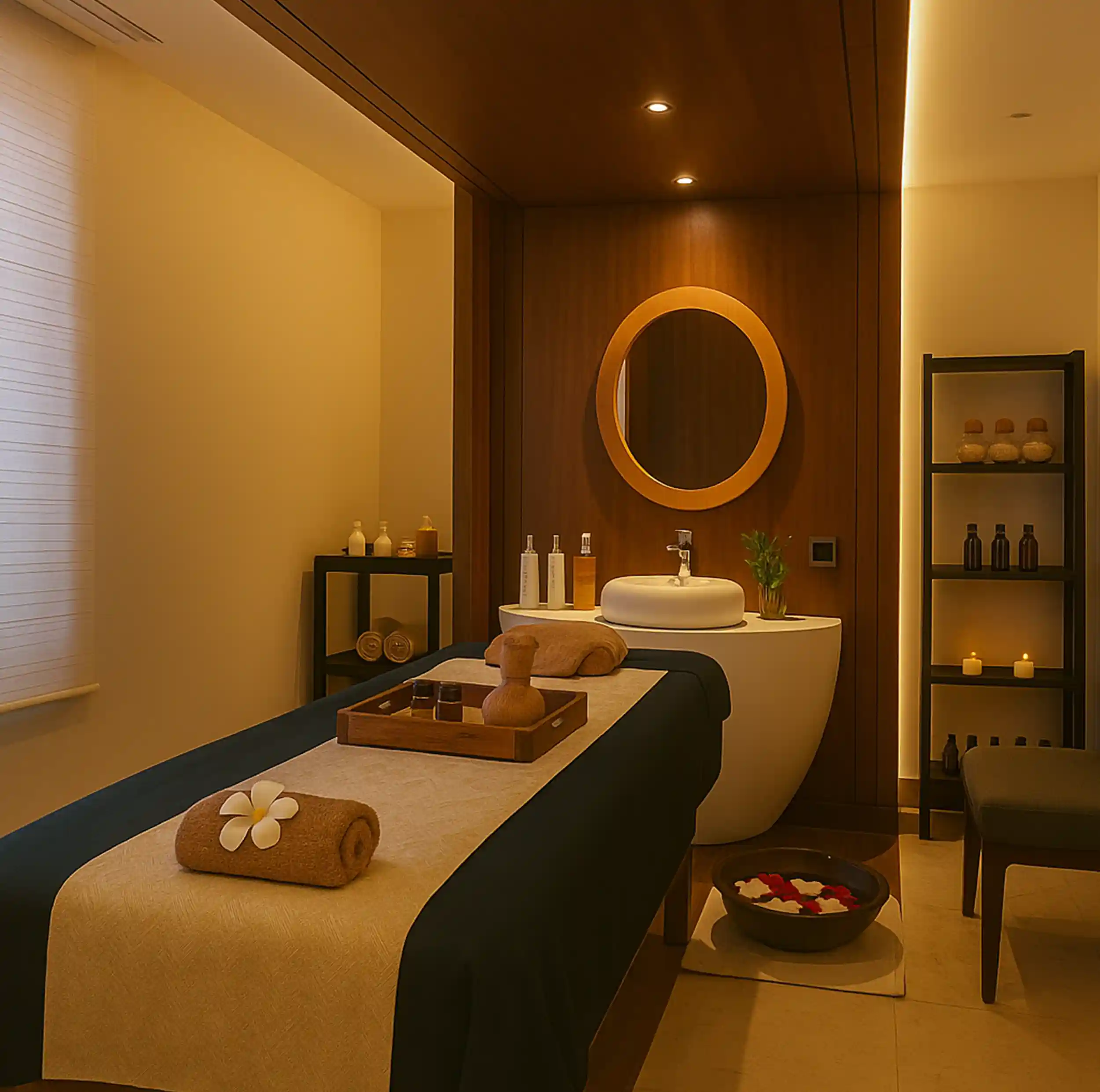 Luxury wellness atmosphere